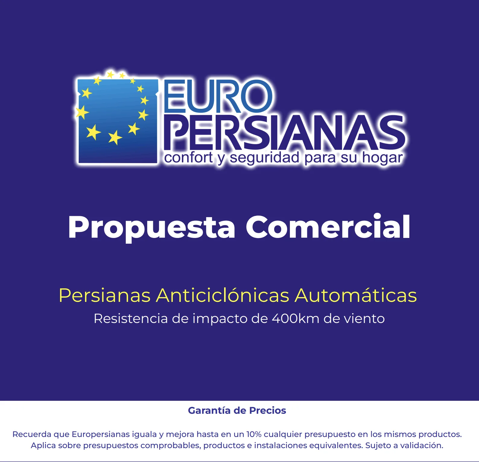 Europersianas — Propuesta comercial
